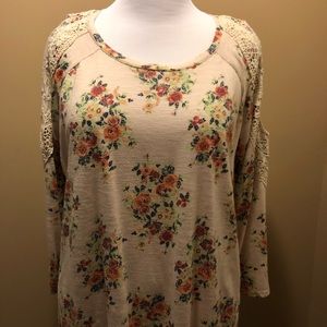 Lightweight Peek-A-Boo Should Shirt